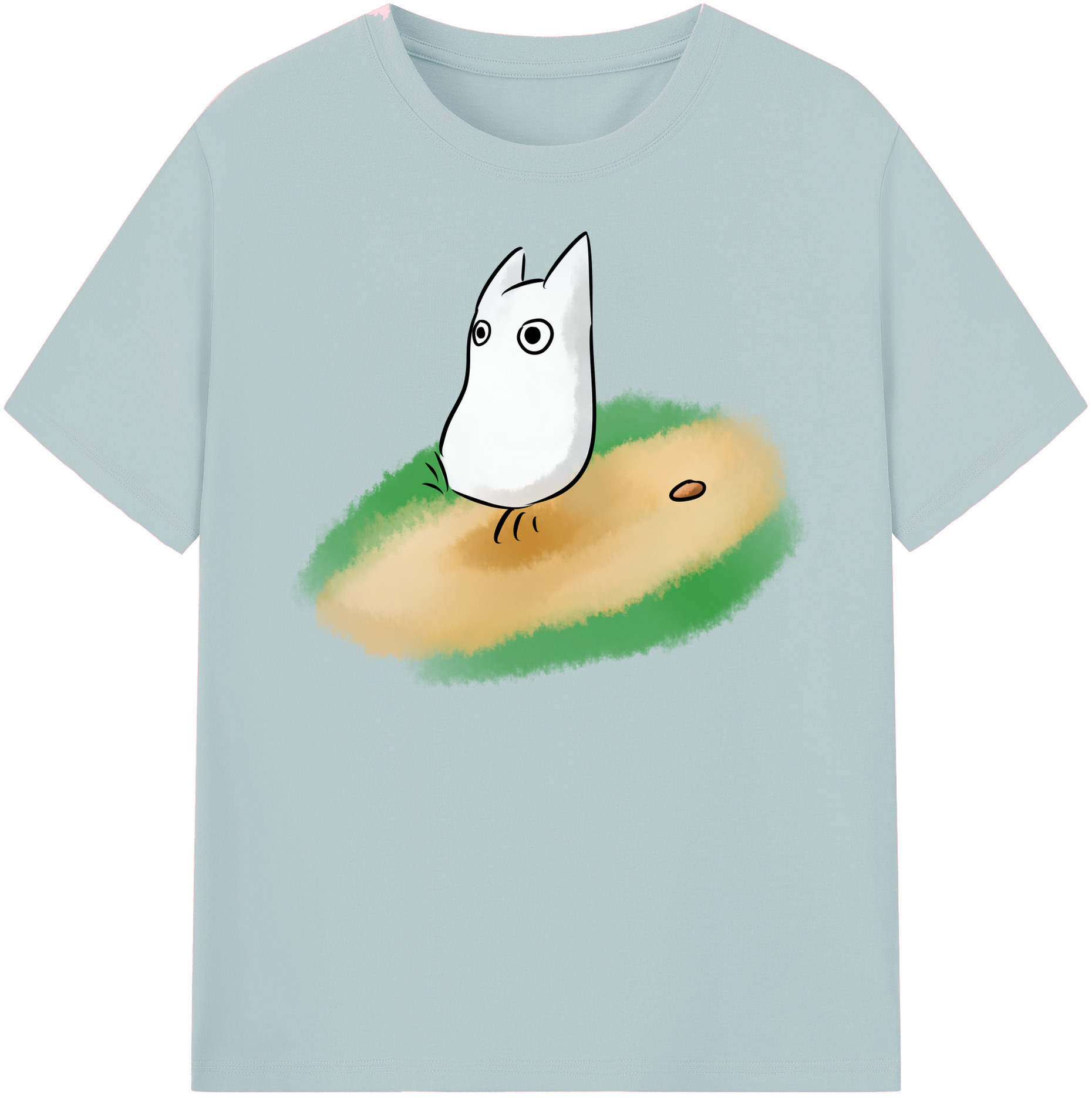 （画像用） となりのトトロ 草壁メイ 草壁サツキ My Neighbor Totoro Satsuki Kusakabe Mei Kusakabe 綿100％半袖Tシャツ（フロントプリント）